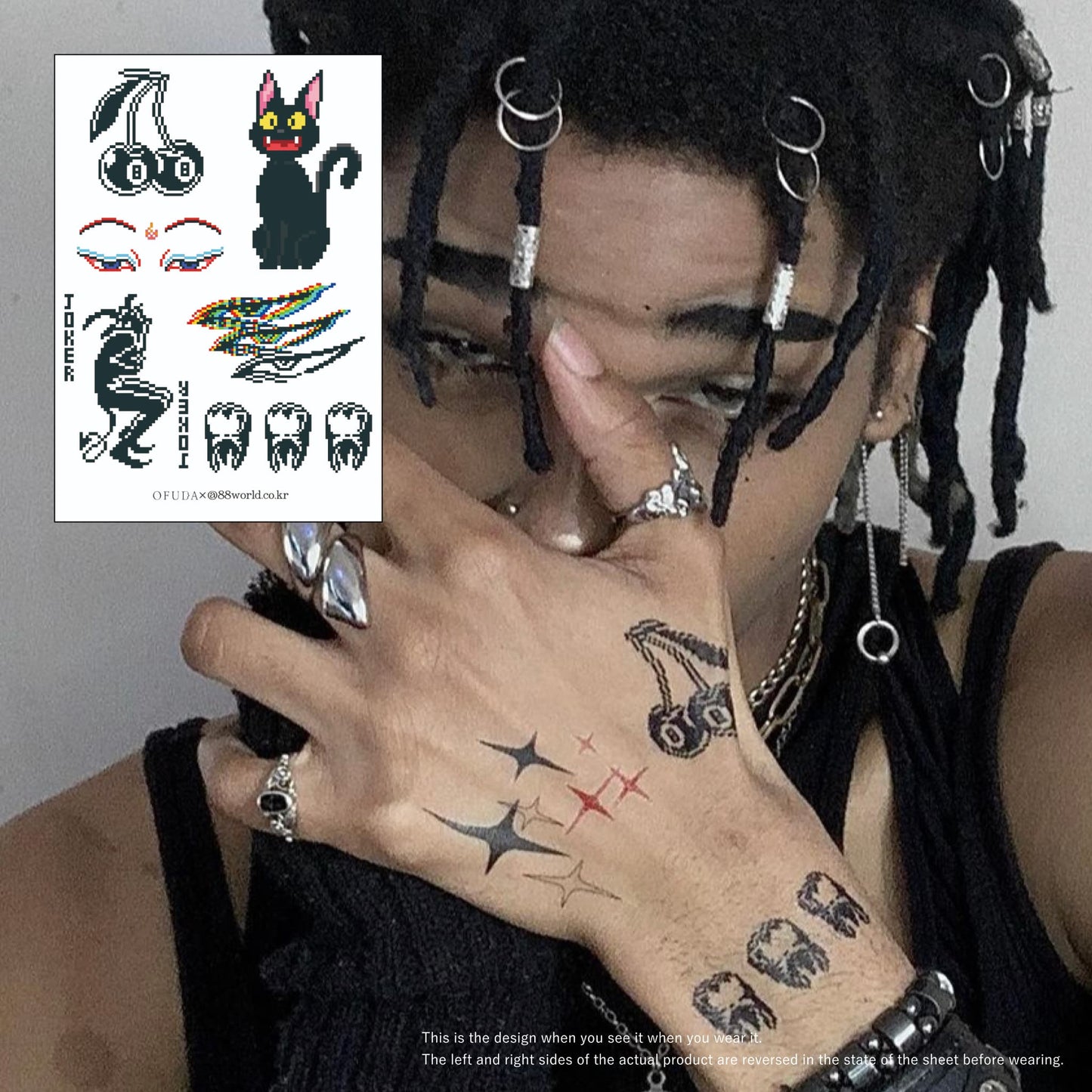 pixeltattoo - Black from 88world.co.kr [ID: TC0020]